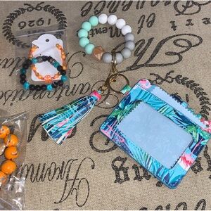 card holder bundle (teal and orange)
